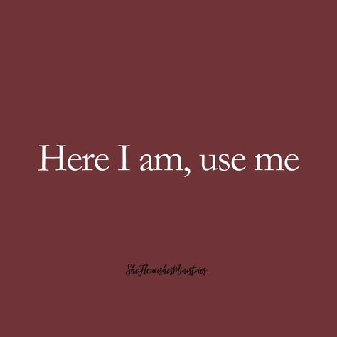 "And I heard the voice of the Lord saying, “Whom shall I send, and who will go for us?” Then I said, “Here I am! Send me.” Isaiah 6:8 Here Am I Send Me, Here I Am Send Me, Isaiah 6 8, Simple Life Quotes, Isaiah 6, Tiny Quotes, Positive Sayings, Eyeliner Styles, Bible Teachings