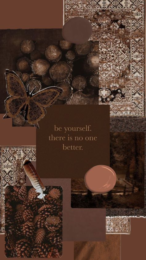 Brown Aesthetic Wallpaper #woodlandaesthetic #nature #brown #phonewallpaper Brown Screen Wallpaper, Soft Brown Aesthetic Vintage, Cute Collage Wallpapers Aesthetic, Brown Themed Wallpaper, Chocolate Aesthetic Wallpaper, Brown Theme Wallpaper, Mocha Brown Aesthetic, Dark Brown Wallpaper Aesthetic, Aesthetic Brown Collage