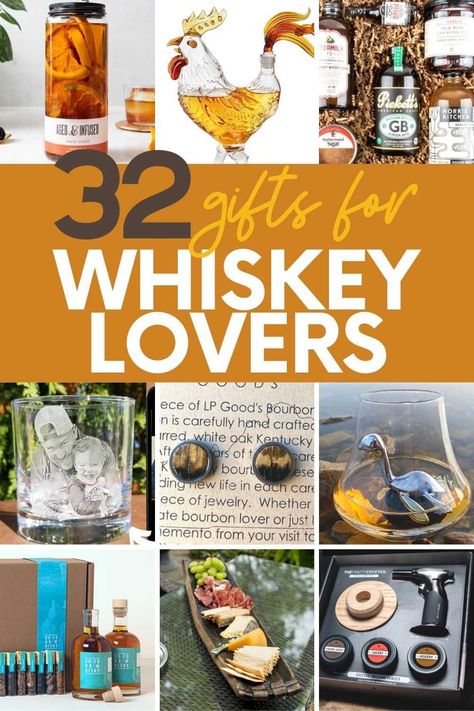 For the whiskey lover in your life, these presents will make the holiday season extra special. From whiskey glasses to bourbon-infused foods, find the perfect gifts for whiskey lovers on your list. Whiskey Gift Basket Ideas Diy, Whiskey Basket Ideas, Bourbon Lovers Gift Ideas, Whiskey Gift Basket Ideas, Whiskey Gift Ideas, Whiskey Gift Basket, Bourbon Gifts Basket, Whiskey Gifts Basket, Gifts For Whiskey Lovers