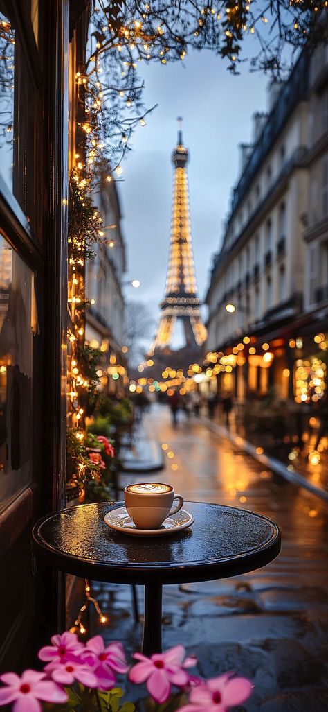 Fall In Paris Aesthetic, Cafe In Paris Aesthetic, Paris Winter Wallpaper, Winter Wallpaper Iphone Backgrounds, Pisces Wallpaper, Paris Wallpaper, Paris Pictures, Pretty Landscapes, The Eiffel Tower