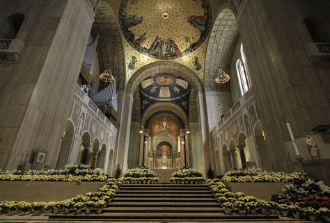 The Sanctuary of the Basilica of the National Shrine of the Immaculate Conception in Washington DC. Mercy And Grace, The Immaculate Conception, Affordable Vacations, Pocono Mountains, Washington Dc Travel, Dc Travel, Immaculate Conception, Hero's Journey, I Was Wrong