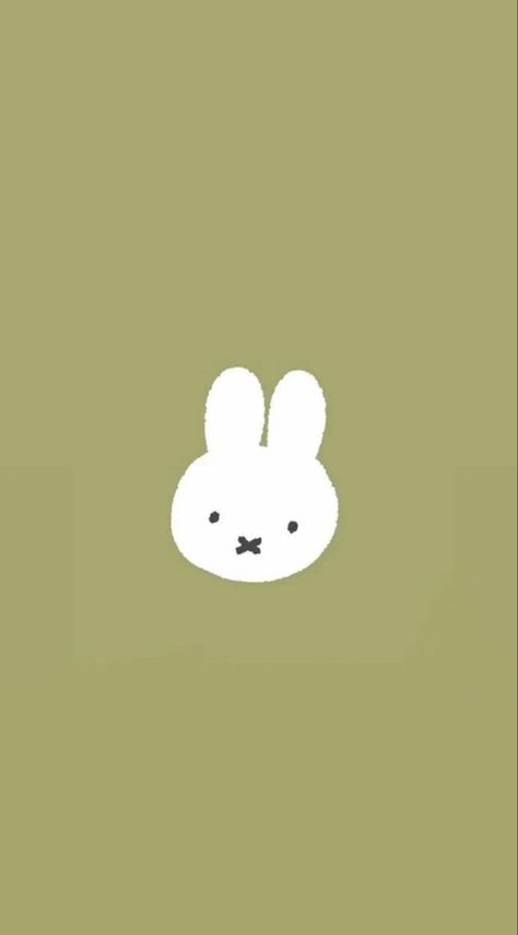 Wallpaper Backgrounds Watch, Miffy Wallpaper Ipad, Green Miffy, Miffy Wallpaper, 2023 Wallpaper, Rabbit Wallpaper, Cocoppa Wallpaper, White Bunny, Cute Cute