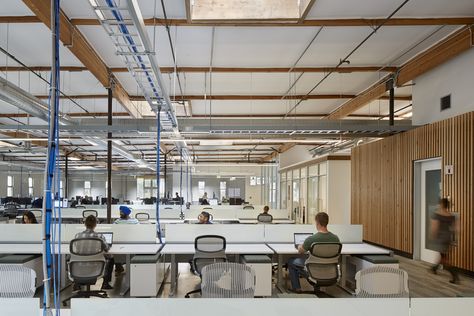 Ceiling Outlet, Sunnyvale California, Architecture Ceiling, Open Space Office, Collaborative Workspace, Open Ceiling, Coworking Office, Cable Tray, Office Office