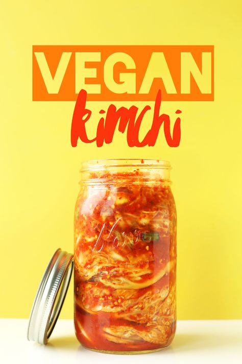 Vegan Fried Rice, Cultured Food, Vegan Kimchi, Glutenfree Recipe, Fermented Veggies, Asian Recipe, Vegan Fish, Kimchi Recipe, Minimalist Baker