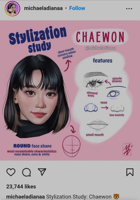 Le sserafim Chaewon stylization, Michaela stylization, K-pop stylisation, le sserafim stylization, Michaela, michaeladianaa on Instagram , Chaewon art Sketch Kpop Idol, Michaeladianaa Stylization Study, Chaewon Drawing, Chaewon Fanart, Stylization Study, Korean Sketch, Pop Drawing, Face Art Drawing, Medical Words