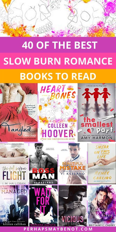 Best Slow Burn Romance Books, Slow Burn Romance Books, Slow Burn Romance, Romance Books To Read, Books Recommendations, Books Tbr, Books Fiction, Books Romance, Big Books