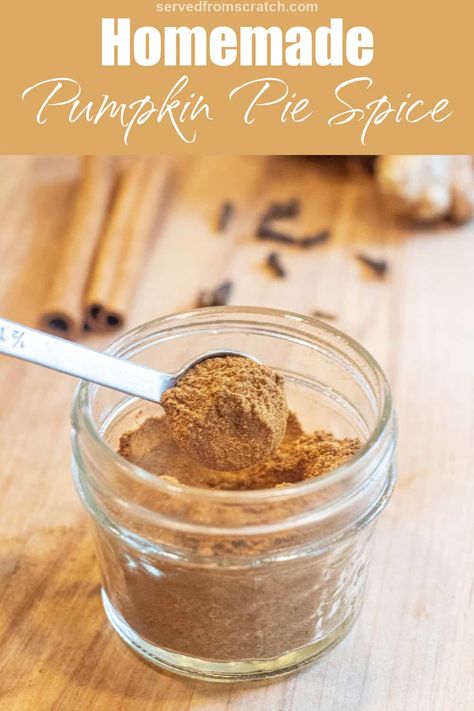 Skip the store-bought! With just a few simple ingredients, you can make your own Homemade Pumpkin Pie Spice from scratch to add to all of your favorite fall-spiced recipes! Make Pumpkin Pie Spice, Homemade Pumpkin Pie Spice, Pumpkin Pie Spice Recipe, Pie Spice Recipe, Pumpkin Spice Recipe, Slow Cooker Pumpkin, Homemade Pumpkin Pie, Pumpkin Spice Cake, How To Make Pumpkin