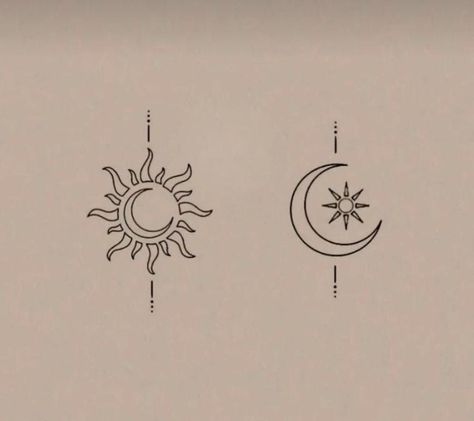 Moon And Sun Tattoo Designs, Tiny Sun Tattoo, To The Moon And Back Tattoo, Matching Tattoos For Siblings, Chakra Tattoo, Different Drawing Styles, Rib Tattoos For Women, Evil Eye Tattoo, Hand And Finger Tattoos