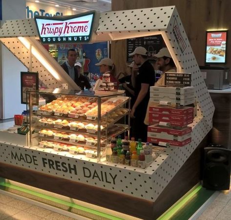 Box Of Donuts, Animal Style Fries, Donut Store, Mall Kiosk, Krispy Kreme Donuts, Food Kiosk, Doughnut Shop, Donut Box, Kiosk Design