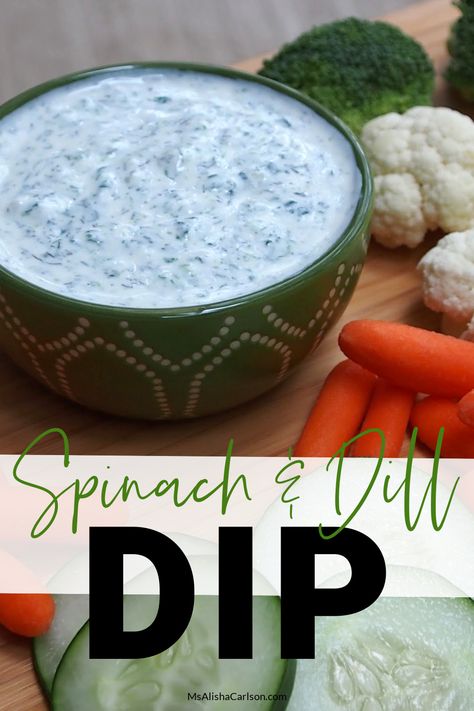 Dip that is GOOD for you! This Spinach and Dill Dip doesn't just go good with veggies, but it actually adds veggies and protein too! Dill Dip, Dehydrated Onions, Fun Family Activities, Vegetarian Cheese, Cottage Cheese, Gluten Free Vegetarian, Best Mom, Just Go, Spinach