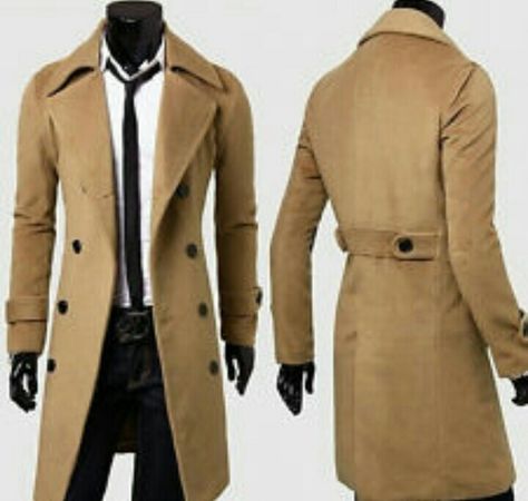 Cts Double Breasted Overcoat, Coat For Men, Long Overcoat, Winter Trench Coat, Trench Coat Men, Fashion Suits For Men, Long Trench Coat, Sharp Dressed Man, Outwear Jackets