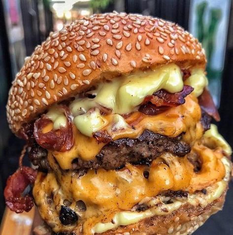 What A Burger, Masakan Malaysia, Big Burgers, Gourmet Burgers, Delicacy Food, Food Obsession, Food Cravings, I Love Food, Amazing Food