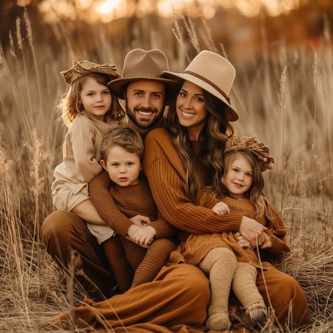 187 Fall family photo ideas Outdoor Fall Family Of 5 Photo Ideas, Family Picture Poses For 5 Outdoors, Big Family Photoshoot Ideas Group Poses, Family Of 6 Photoshoot Poses, Western Photoshoot Ideas Family, Large Family Photoshoot Poses, Fall Family Photos Poses, Fall Photo Poses, Family Portrait Poses For 3