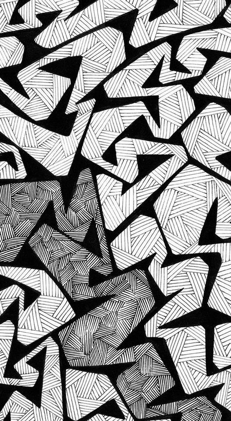 Line Art Lesson, Cool Pictures For Wallpaper, Crazy Wallpaper, Abstract Pattern Design, Graphic Wallpaper, Doodle Designs, Cool Wallpapers Art, Doodle Art Designs, Graphic Design Fun