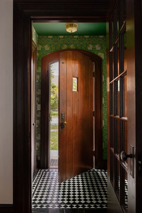 1930 Interior Design, William Morris Interior, Heated Flooring, 1930s Design, Craftsman Remodel, William Morris Wallpaper, Holly House, House Redesign, 1930s House