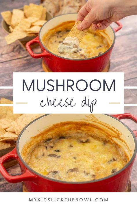 Cheese Dip With Cream Of Mushroom Soup, Easy Mushroom Appetizer, Mushroom Dip Cream Cheese, Mushroom Dip Recipes, Stuff Mushroom Dip, Crockpot Mushrooms Appetizer, Hot Mushroom Dip, Cheesy Baked Mushroom Dip, Savory Cheesecakes