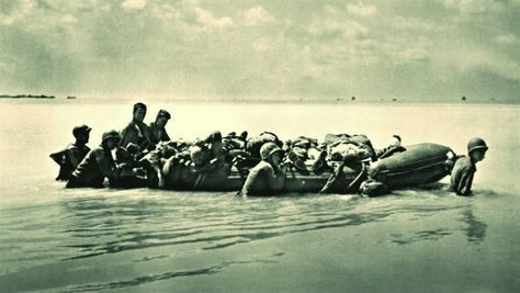 Missing WWII Marine Identified - http://www.warhistoryonline.com/war-articles/missing-wwii-marine-identified.html Soldier Reference, Battle Of Tarawa, Sea Ray Boat, Rubber Boat, Army Life, Us Marines, United States Marine, United States Marine Corps, Marshall Islands