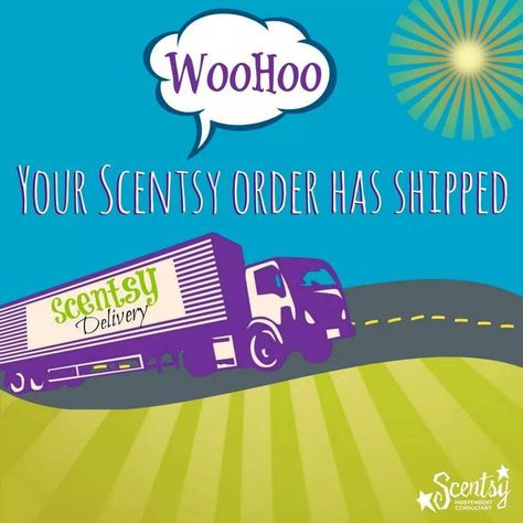 Your order has shipped! #scentsy Scentsy Order Has Shipped, Scentsy Order Shipped, Your Order Has Shipped, Scentsy Order, Order Has Shipped, Scentsy Consultant Business, Scentsy Flyers, Scentsy Games, Scentsy Host