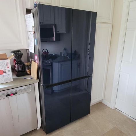 Glass Fridge, Counter Depth French Door Refrigerator, Samsung Bespoke, Counter Depth Refrigerator, Best Refrigerator, Kitchen Fridges, Samsung Refrigerator, Stainless Steel Refrigerator, Counter Depth