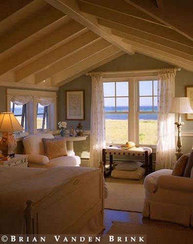 Bedroom House Deco, Cottage Bedroom, Beach Cottage Style, Dreamy Bedrooms, Cottage Living, Remodel Bedroom, Beautiful Bedrooms, Coastal Living, Beach House Decor