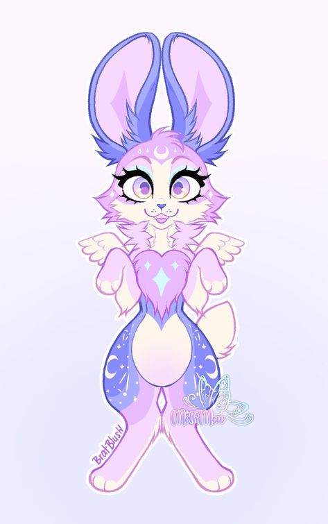 Pastel Fursona, Bunny Fursona Base, Coyote Fursona, Bunny Fursona, Paper Fursuit, Fur Drawing, Fursona Ideas, Space Rabbit, Alien Aesthetic