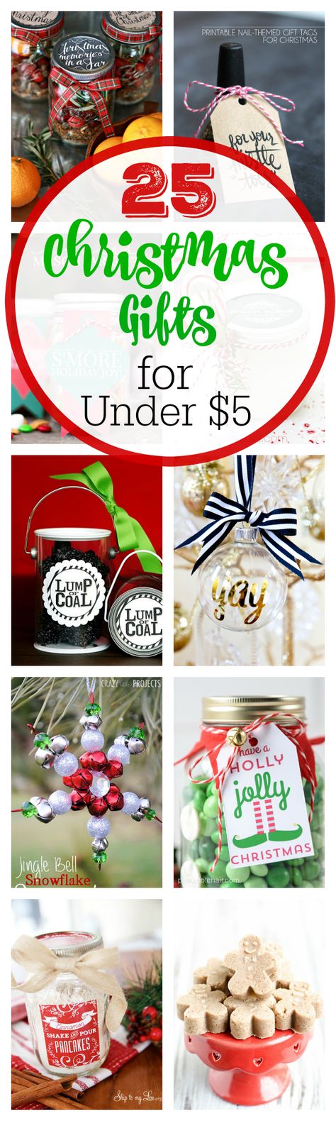 25 Christmas Gift Ideas for Under $5 Gifts Under 5 Dollars, Homemade Decorations, Cheap Christmas Gifts, 5 Dollars, Christmas Gifts For Coworkers, Cheap Christmas, Neighbor Gifts, Homemade Christmas Gifts, Cheap Gifts