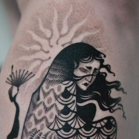 Slavic Folklore Tattoo, Folklore Tattoo, Folklore Illustration, Slavic Folklore, Illustration Tattoo, Mythology Tattoos, First Tattoo, All The Way, New Mexico