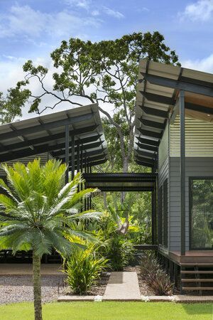 Tropical House In Darwin Uses Passive Design | Architropics Passive Design Strategies, Tropical House Plans, Tropical City, Tropical Houses Architecture, Darwin Australia, Out House, Modern Tropical House, Tropical House Design, Design Strategies