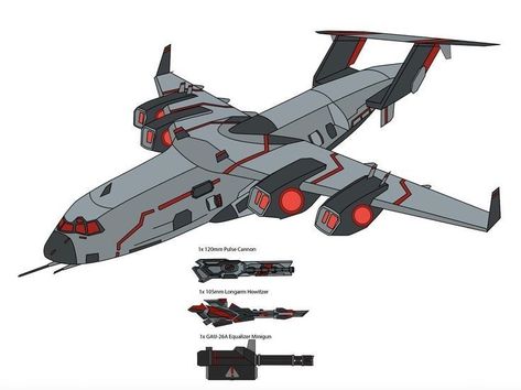 Futuristic Jet Concept Art, Sci Fi Jet Fighter, Sci Fi Gunship, Sci Fi Vehicle Concept Art, Futuristic Battleship, Sci Fi Jet, Concept Vehicles Sci Fi, Space Ship Concept Art, Flying Vehicles