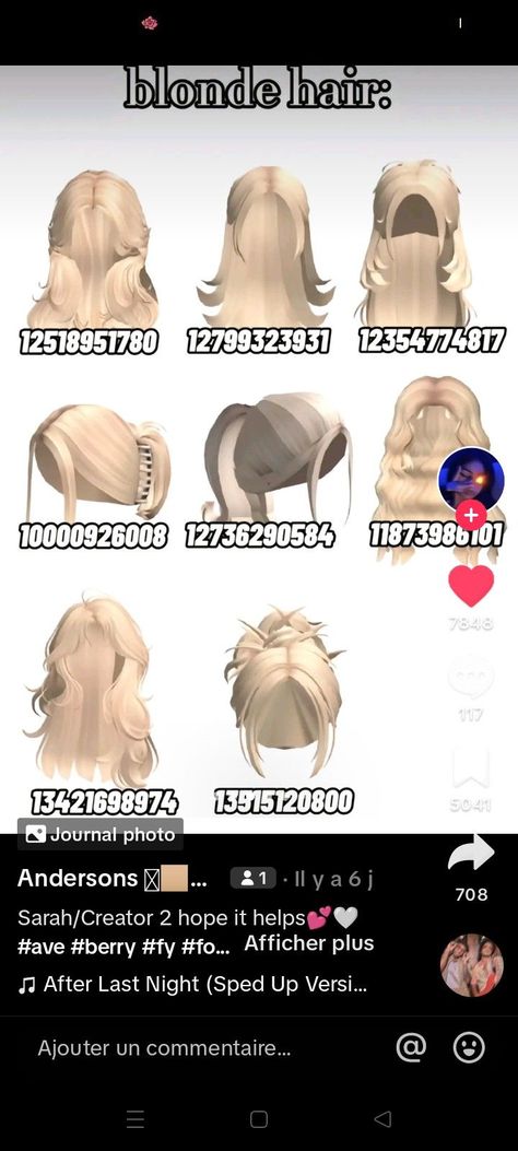 Hair Codes Blonde Bloxburg, Roblox Prom Blonde Hair Codes Berry Ave, Berry Avenue Blonde Bun Hair Codes, Roblox Hair Codes Blonde Bun, Blonde Ponytail Bloxburg Code, Blonde Bun Hair Codes, Roblox Messy Bun Hair Codes, Hair Codes Blonde Berry Ave, Blonde Hair Codes For Berry Ave Ponytail