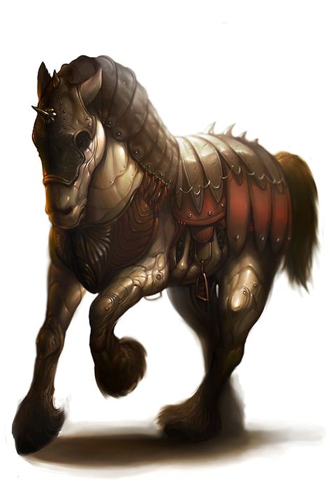 Evil Horse, Rpg Monsters, Model Costume, Mid Evil, Evil Things, Medieval Horse, Majestic Horses, Magical Horses, Drawing Things