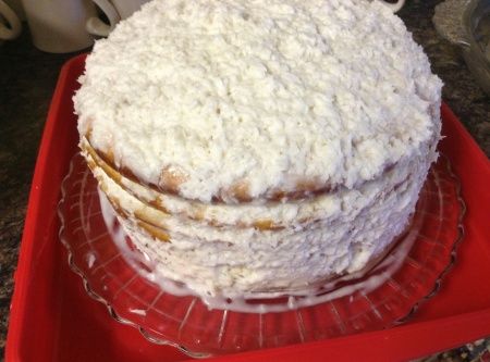 4 Day Refrigerated Coconut Cake Recipe Rotten Coconut Cake Recipe, Refrigerated Coconut Cake Recipe, Sour Cream Coconut Cake, Coconut Sheet Cakes, Refrigerator Cake, Cake Recipes At Home, Coconut Cake Recipe, Coconut Desserts, Cake Layers