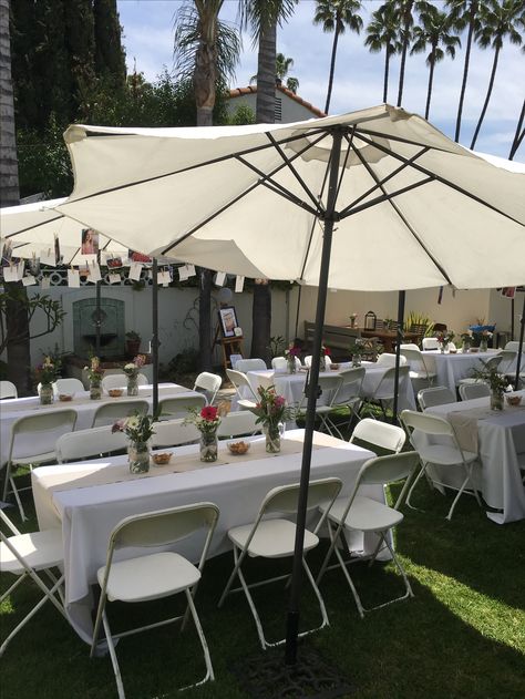 Backyard Party Tent, Backyard Birthday Party For Adults, Birthday Party For Adults, Giant Backyard, Birthday Backyard, Backyard Birthday Party, Party For Adults, Backyard Bbq Wedding, Backyard Engagement Parties