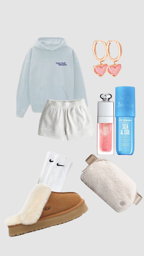 #coconutgirl #comfy #outfitinspo #beauty #soldejaneiro #uggs #nike #swiftie #sweatshirt #lululemon #lulu #kendrascott Swiftie Sweatshirt, Outfit Collages, Preppy Summer Outfits, Casual Preppy Outfits, Comfy Outfit, Cute Lazy Day Outfits, Trendy Outfits For Teens, Casual School Outfits, Lazy Day Outfits