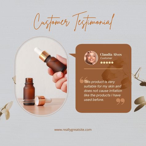 Minimalist Skincare, Skincare Instagram, Beige Minimalist, Food Advertising, Skincare Product, Customer Testimonials, Instagram Post Template, Instagram Template, Skin Care