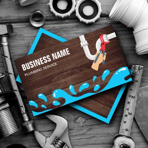 Plumber Logo Design, Plumber Logo, Plumbers Logo, Construction Christmas, Handyman Business, White Business Card, Service Logo, Modern Typography, Professional Business Cards