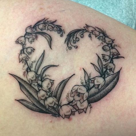 Neo Traditional Lily Of The Valley Tattoo, Lily Of The Valley Tattoo, Water Lily Tattoos, Valley Tattoo, Inner Forearm Tattoo, Birth Flower Tattoos, Lily Tattoo, Memorial Tattoos, Tattoo Designs And Meanings