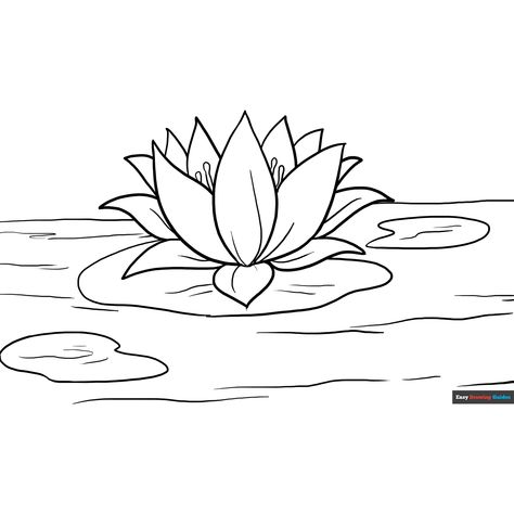 Free Lotus Flower Coloring Page for Kids Lotus Flower Coloring Pages, Flower Coloring Pages For Kids, Lotus Flower Colors, Flower Coloring Sheets, Printable Flower Coloring Pages, Mothers Day Coloring Pages, Rose Coloring Pages, Lotus Flower Pictures, Garden Coloring Pages