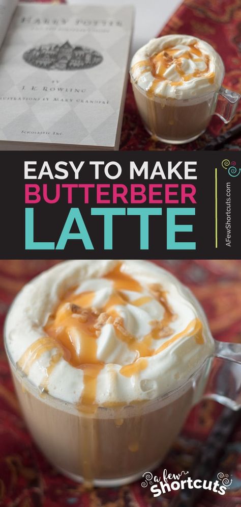 Butterbeer Coffee, Butterbeer Latte, Recipe Pictures, Cafe Recipes, Creamer Recipe, Coffee Treats, Thrifty Thursday, Beverage Recipes, Best Coffee Shop