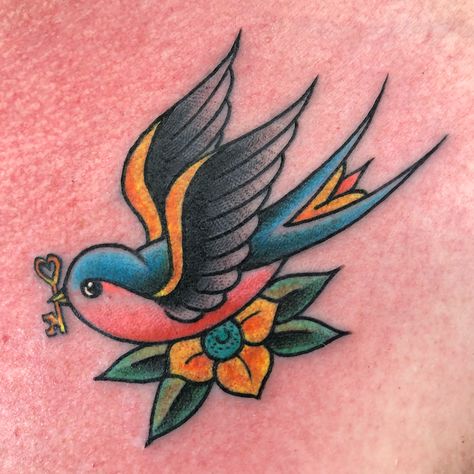 Pair of swallows on a chest done by Jon Reed at All Saints Tattoo. Reed Tattoo, Swallow Tattoos, Saint Tattoo, Sparrow Tattoo, Swallow Tattoo, Bird Tattoo, Tattoos Gallery, Birds Tattoo, Tattoo Artist