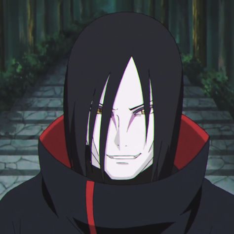 #Naruto #Orochimaru #Akatsuki Kakashi Hatake, Naruto, Red, Hair, Anime, Black