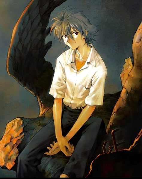 Evangelion Kaworu, Kaworu Nagisa, Fan Art Anime, Evangelion Art, Neon Evangelion, Rei Ayanami, Neon Genesis Evangelion, Anime Fanart, Anime Character