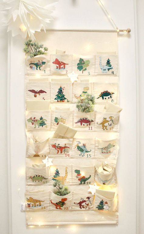 🤍 High-quality linen fabric: Our filling/DIY advent calendars are made of high-quality linen fabric to ensure durability and high quality. 🤍 Extra-large compartments: Our fabric advent calendars for children have 24 extra-large compartments that are large enough to put small surprises or gifts in. 🤍 Design: Our dinosaur advent calendars are an absolute eye-catcher for dinosaur lovers and children. 🤍 Hanging: Our Advent calendars are designed to be hung to be placed on the wall or a door as d Hanging Advent Calendars, Dinosaur Advent Calendar, Advent Calendar For Boys, Baby Advent Calendar, Make An Advent Calendar, Homemade Advent Calendars, Fabric Advent Calendar, Diy Advent Calendar, Print Calendar