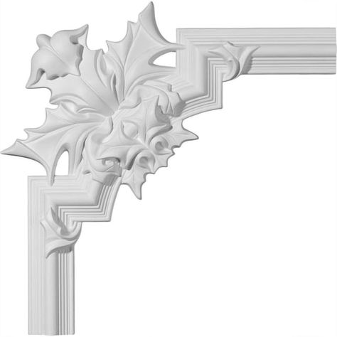 Ekena Millwork 15.75-in x 1.31-ft Polyurethane Panel Corner Picture Frame Moulding in the Wall Panel Moulding department at Lowes.com Wall Panel Molding, Corner Moulding, Picture Frame Molding, Panel Moulding, Wall Trim, Decorative Mouldings, Wall Molding, 3d Laser, Ceiling Medallions