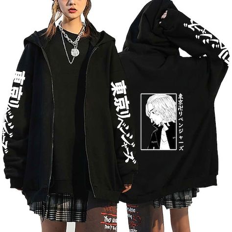 Zipper Hoodies Men, Y2k Cardigan, Anime Streetwear, Anime Fashion, Hoodie Pattern, Streetwear Sweatshirt, Hot Anime, Y2k Clothes, Winter Stil