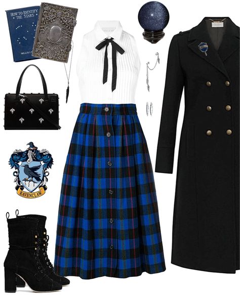 London Fashion Aesthetic, Harry Potter Ravenclaw Outfits, Harry Potter Closet, Ravenclaw Outfit, Harry Potter School, Preppy Fall, Ravenclaw, Outfit Maker, London Fashion