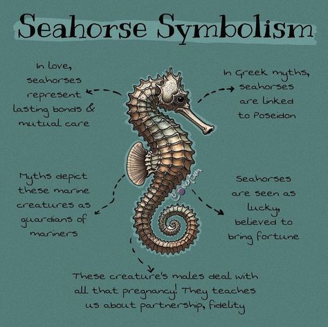 Seahorse Meaning, Symbolic Animals, Spirit Animal Meaning, Witch Symbols, Spirit Animal Totem, Meaningful Tattoo Quotes, Matters Of The Heart, Magick Symbols, Spiritual Animal