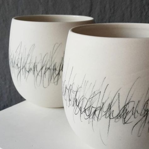 Nana König Design on Instagram: “POETRY CUPS #handmade #porcelain #handwriting #ceramics #ceramicdesign #ceramicart #handcrafted #poetry #calligraphy #cup #pottery…” Poetry Calligraphy, Ceramic Pencil, Cup Pottery, Ceramic Sculpture Figurative, Instagram Poetry, Glaze Combos, Ceramics Inspiration, Handmade Porcelain, Clay Polymer