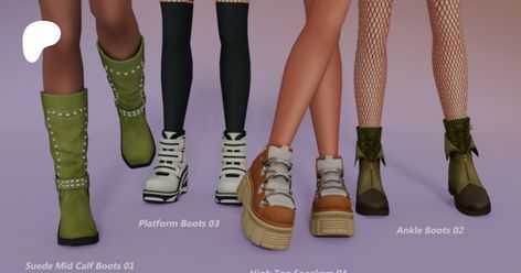 *Overview* Rock Collection 01 | Jius-sims Rick Owens Shoes Sims 4 Cc, Sims 4 Cc Shoes Jius, Sims 4 New Rock Shoes, Sims 4 Cc Shoes Boots, Ts4 Platform Shoes, Platform Loafers, Sims 4 Cc Packs, New Rock, Sims 4 Collections