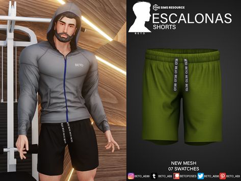 The Sims Resource - Sims 4 - Everyday - Beto_ae0 - male cc sims 4, clothing, the sims 4 Sims 4 Men Clothing, Ts4 Mods, Sims 4 Male Clothes, Sims 4 Children, Gym Outfit Men, Male Clothes, Clothes Men, Poses Reference, Sims 4 Cas